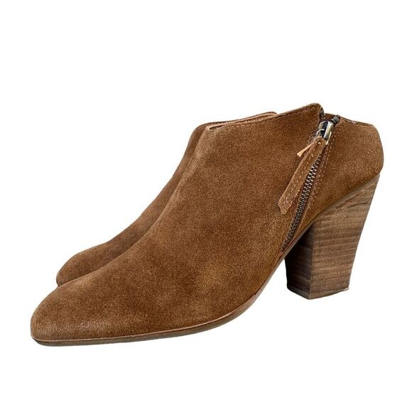 Dolce Vita Brown Suede Leather Ankle Booties Shoes Women’s size 11 boho Western - Picture 5 of 15